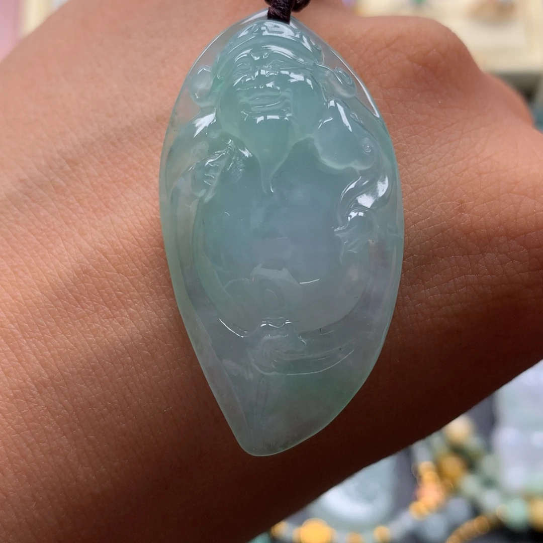 颈饰未镶嵌翡翠财神