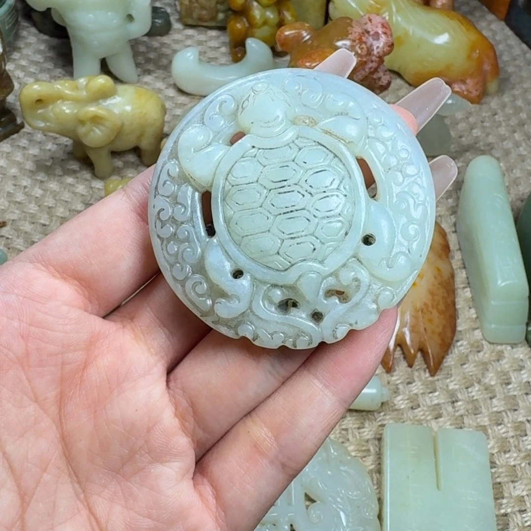 白玉菩提吊坠挂件