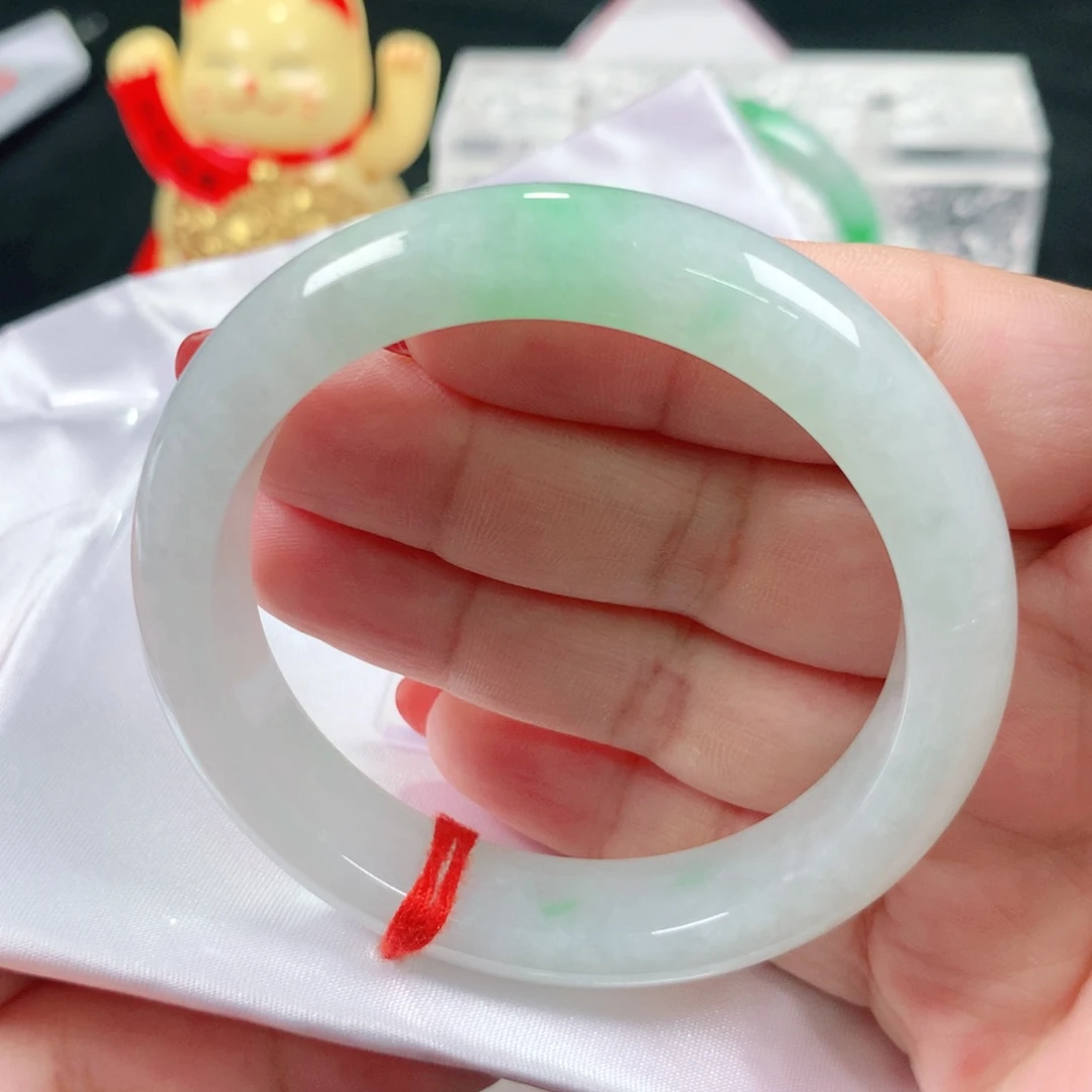 未镶嵌手镯翡翠编号ZD1249 正圈52