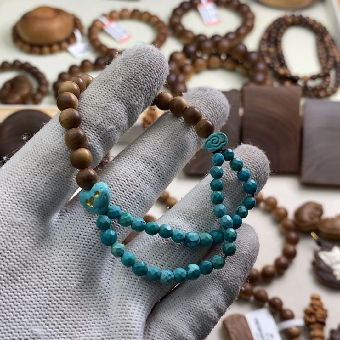 檀香木手串/手链印度迈索尔老山檀0.6横纹单圈