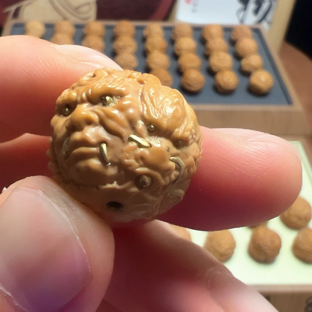 猴头核桃吊坠御龙不动冥王尺寸18➕