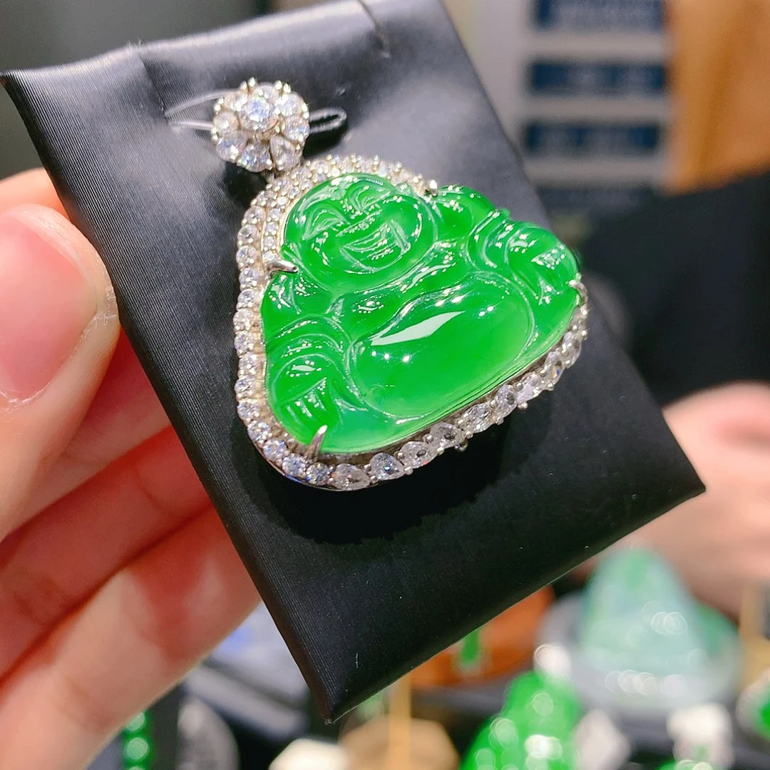 翡翠颈饰银S925镶嵌6甄选qj