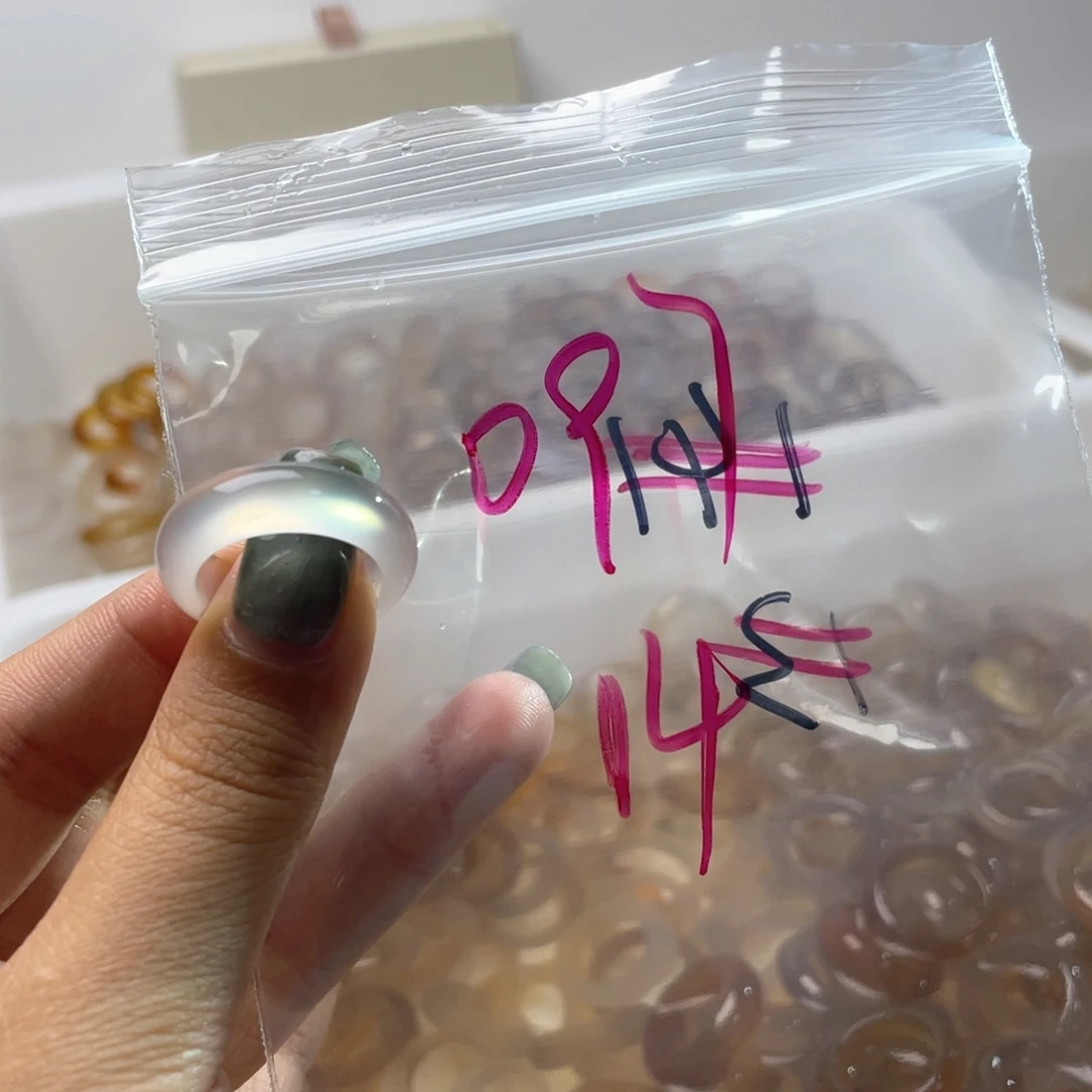 玛瑙/玉髓戒指合金097