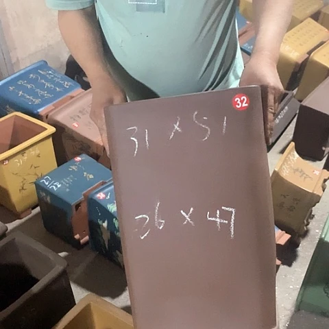 紫砂花盆手工制作