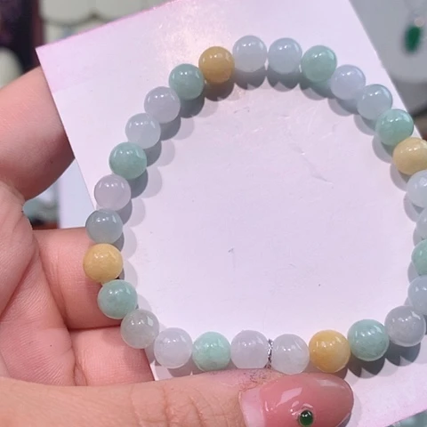 颈饰未镶嵌翡翠手串