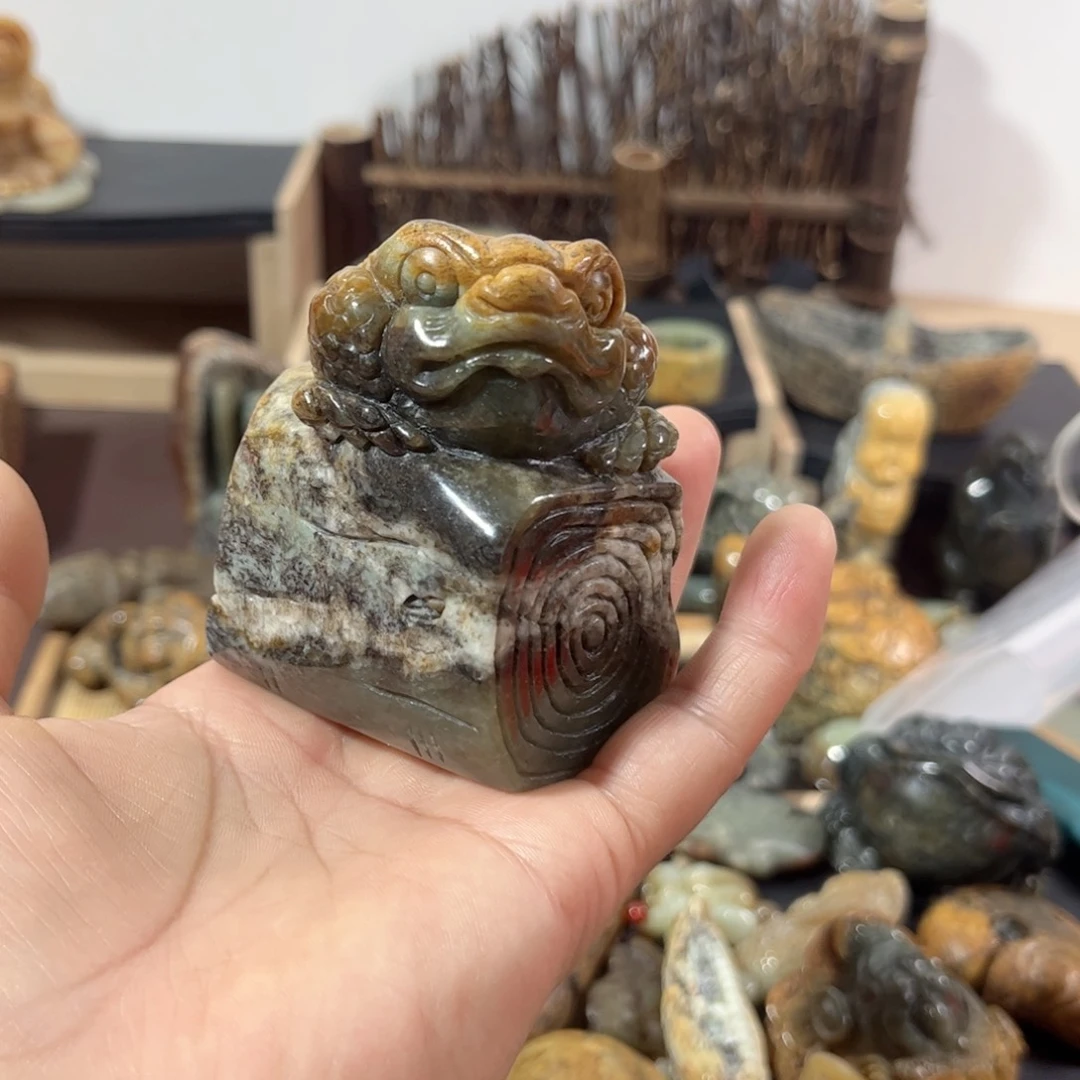 岫岩河磨玉（透闪石质玉）未镶嵌把件用****6