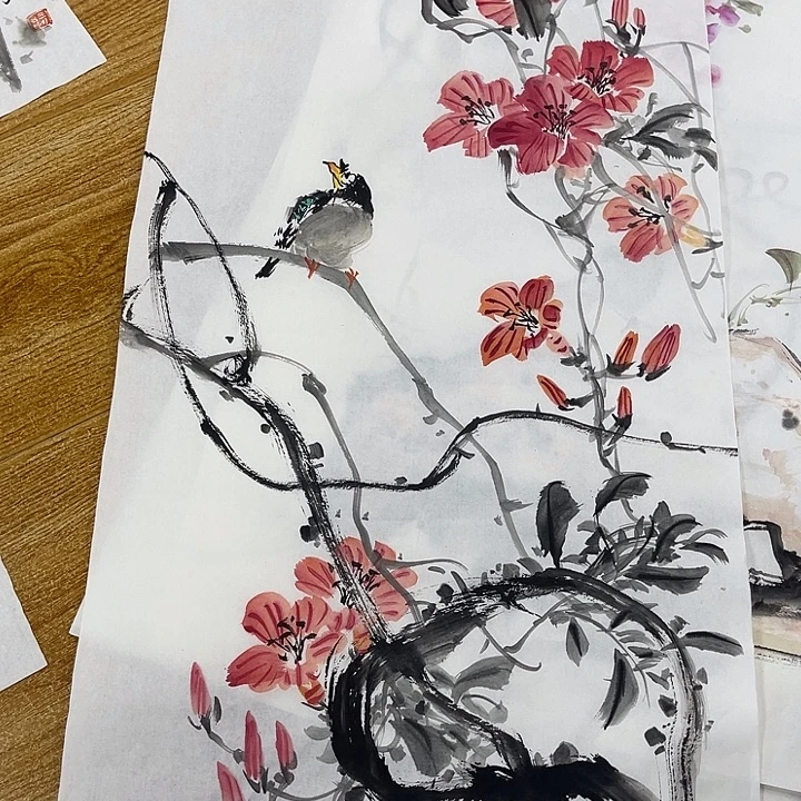 姜奇老师花鸟作品69×34
