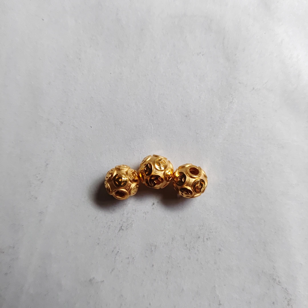 金元宝足金999貔貅珠子首饰