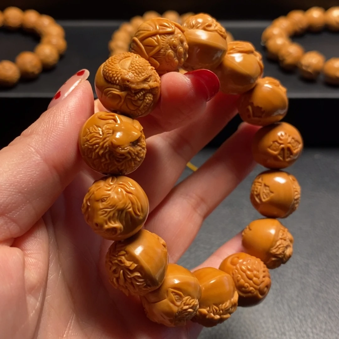 猴头核桃手串格**〇十二生肖