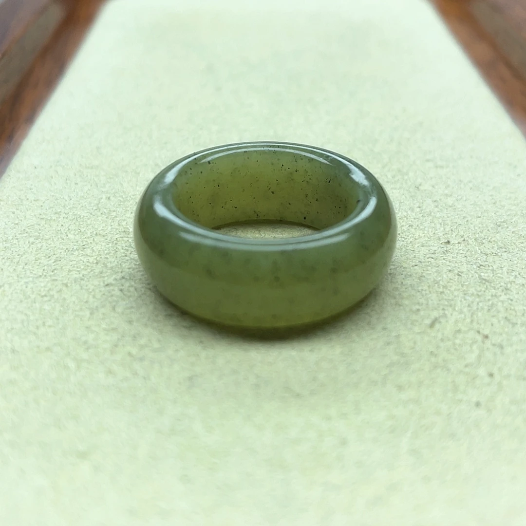 未镶嵌戒指和田玉19青花轮胎17码