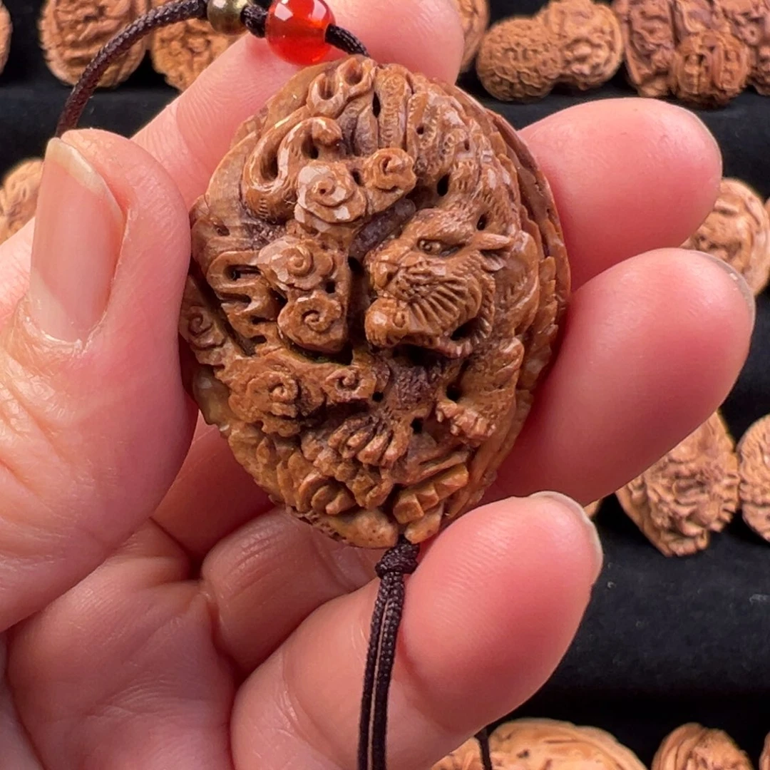 吊坠桃核蓝**一桃核雕刻