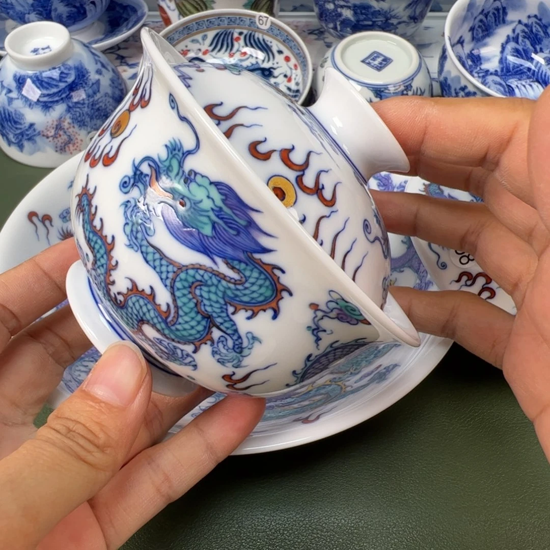 景德镇纯手工纯手绘茶具木木70