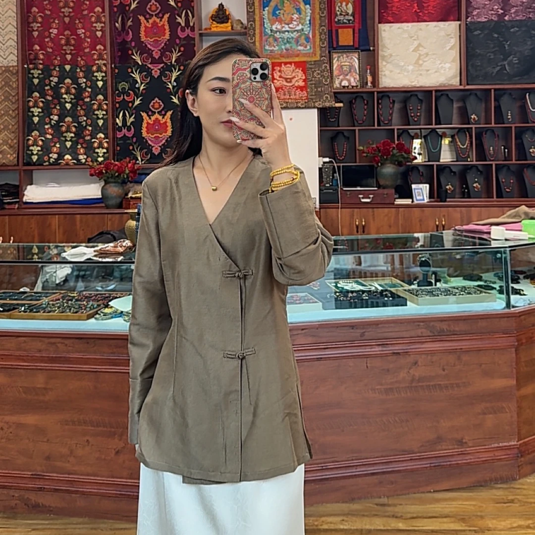 岗娜姆设计民族风外套