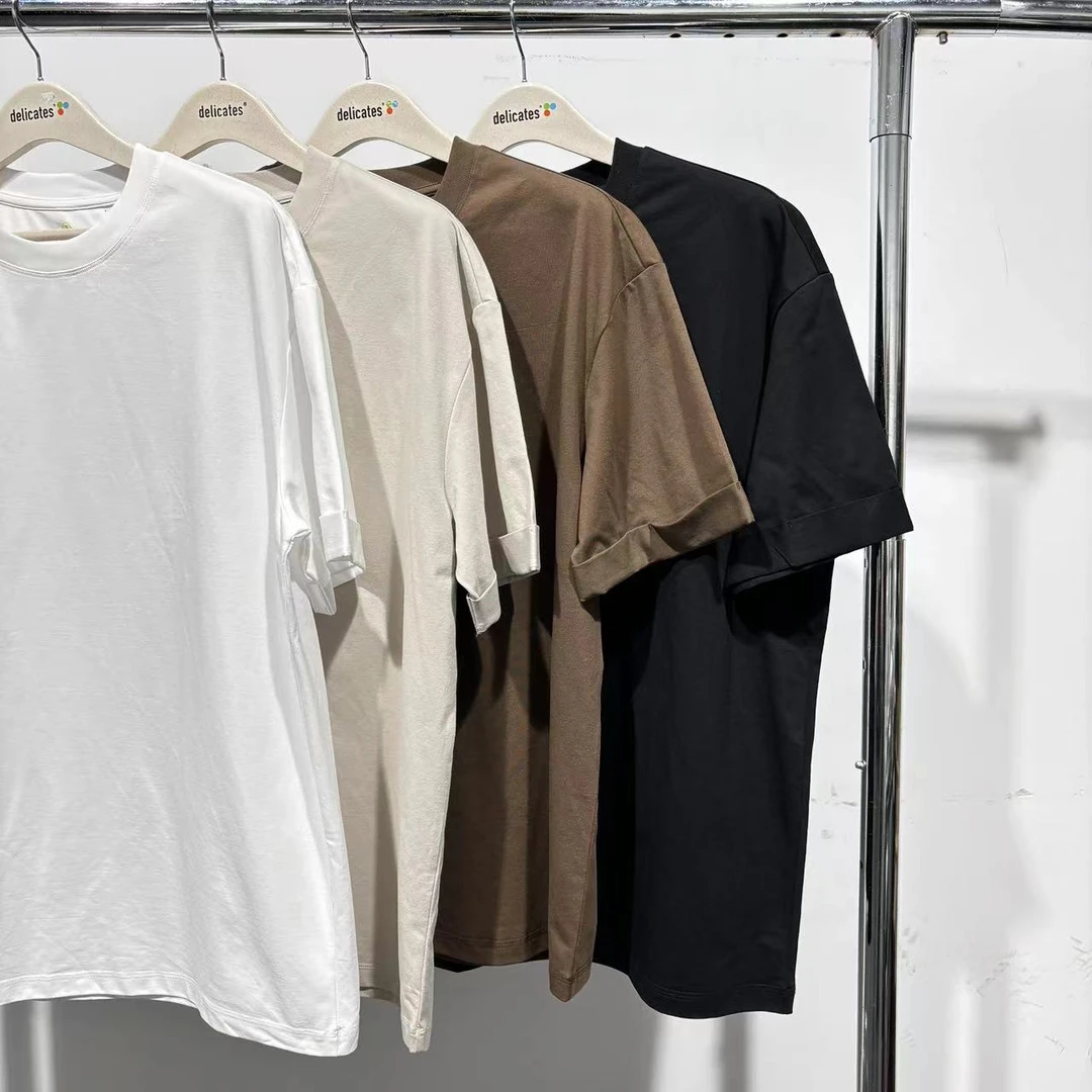 R-47  夏季情侣款基础百搭简约休闲短袖T  52039