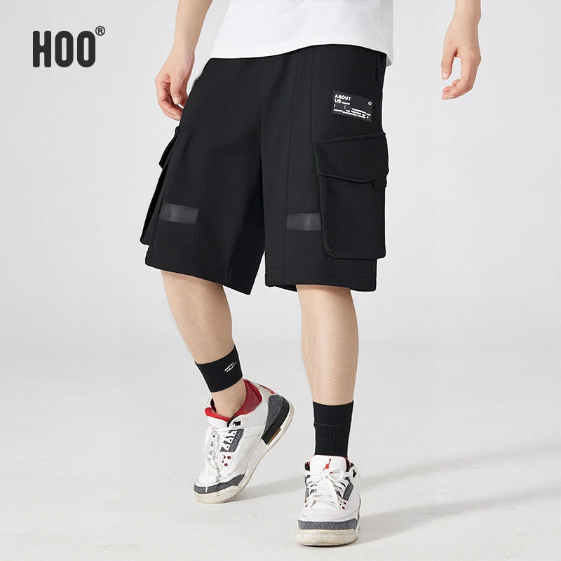 HOO男童大童男孩夏季薄款休闲宽松户外百搭潮流工装短裤洋气4754