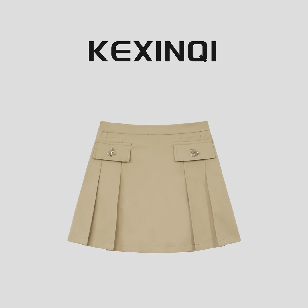 KEXIN 船锚短裙 2024新款百搭休闲时尚半身裙-246BQZKX20879