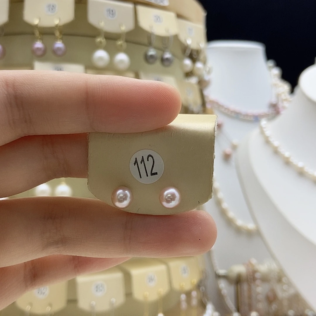 未镶嵌淡水珍珠耳饰6