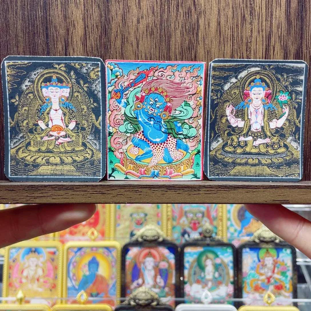 吊坠纯手绘唐卡八大福利款