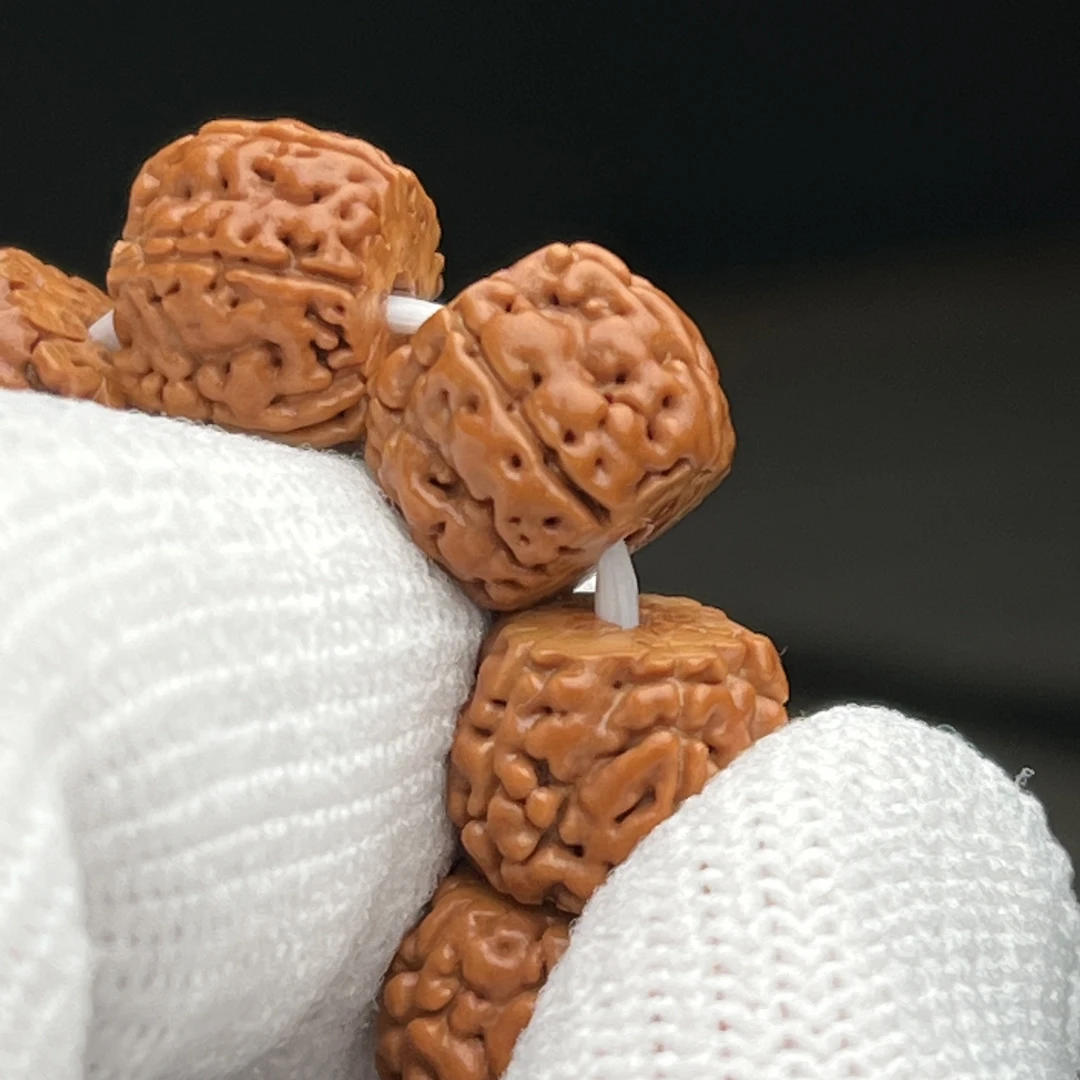 【泱辰文玩】五瓣精工龙切细纹盘龙单圈，尺寸10mm