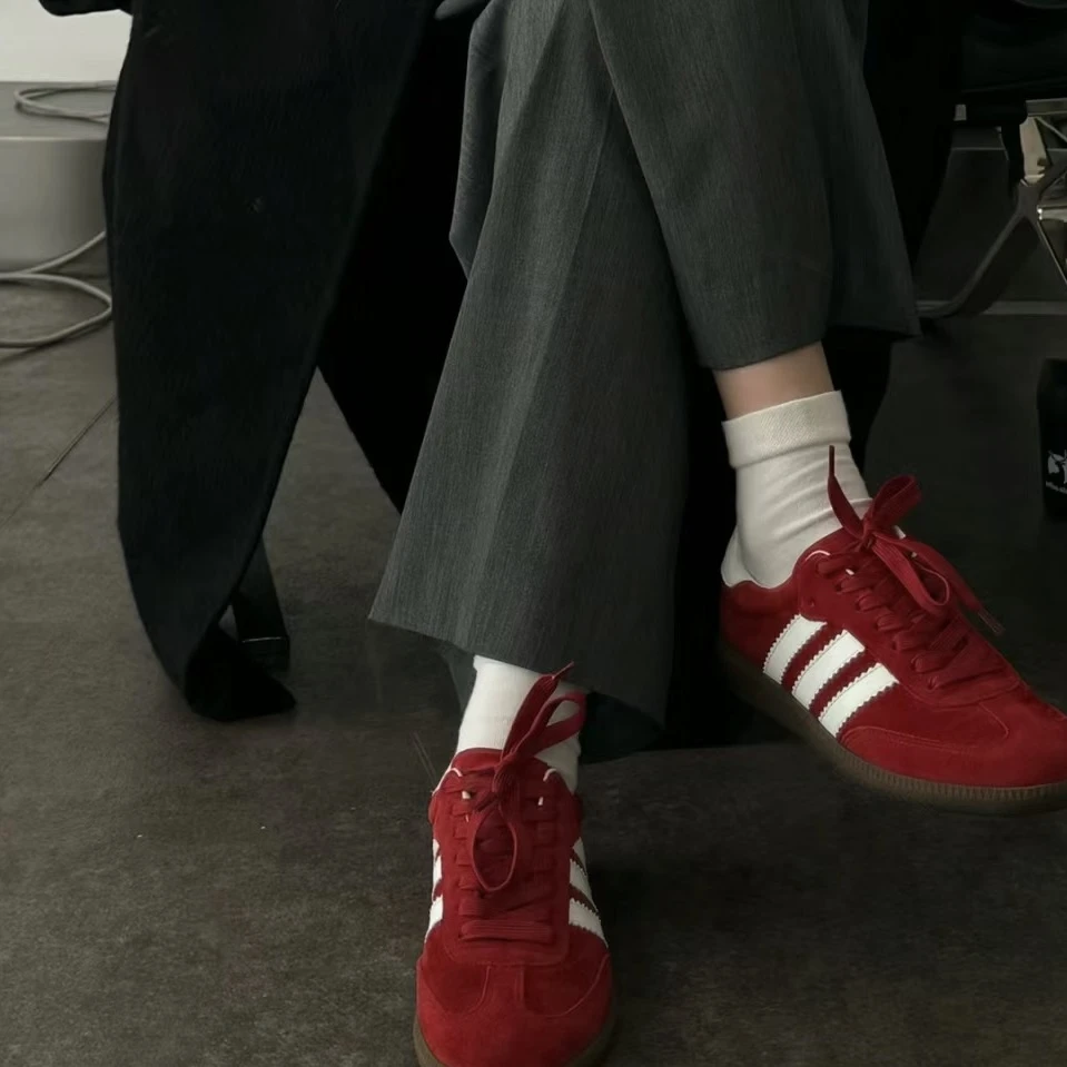 2025新款厚底时尚百搭休闲女德训鞋6551