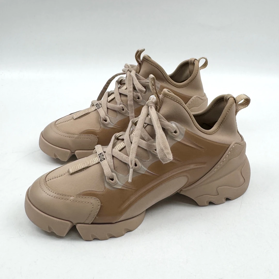 95新 DIOR/迪奥 38.5码 藕色运动鞋 lm5283