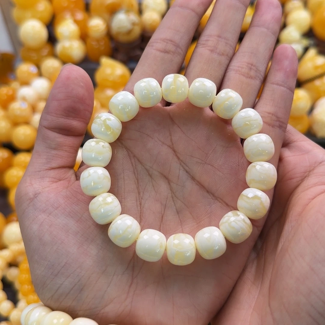 琥珀未镶嵌珠宝奇石12mm同料