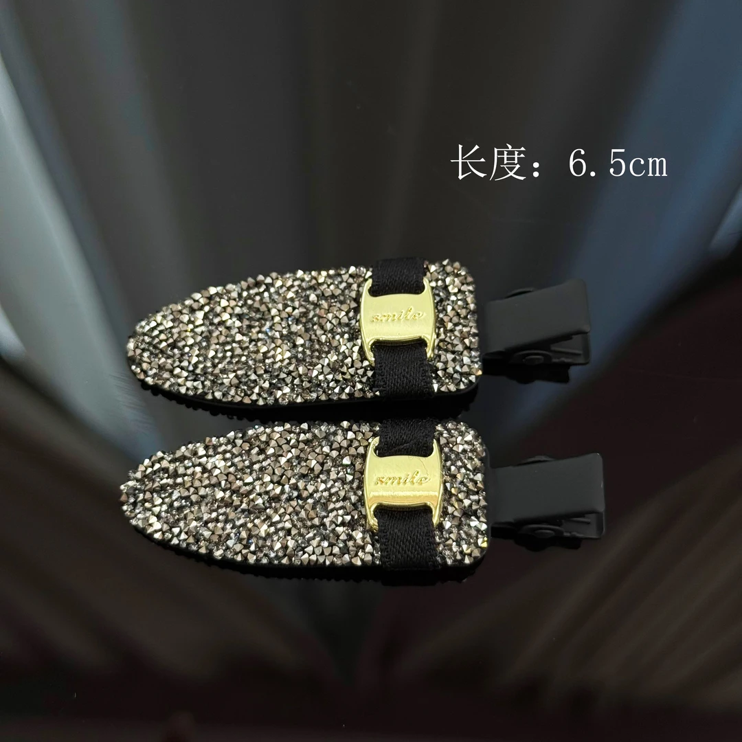 BAOSHATI/宝莎缇F-277高级感复古闪钻无痕鸭嘴夹