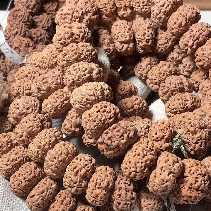 金刚菩提手串红皮铁籽微瑕夹板
