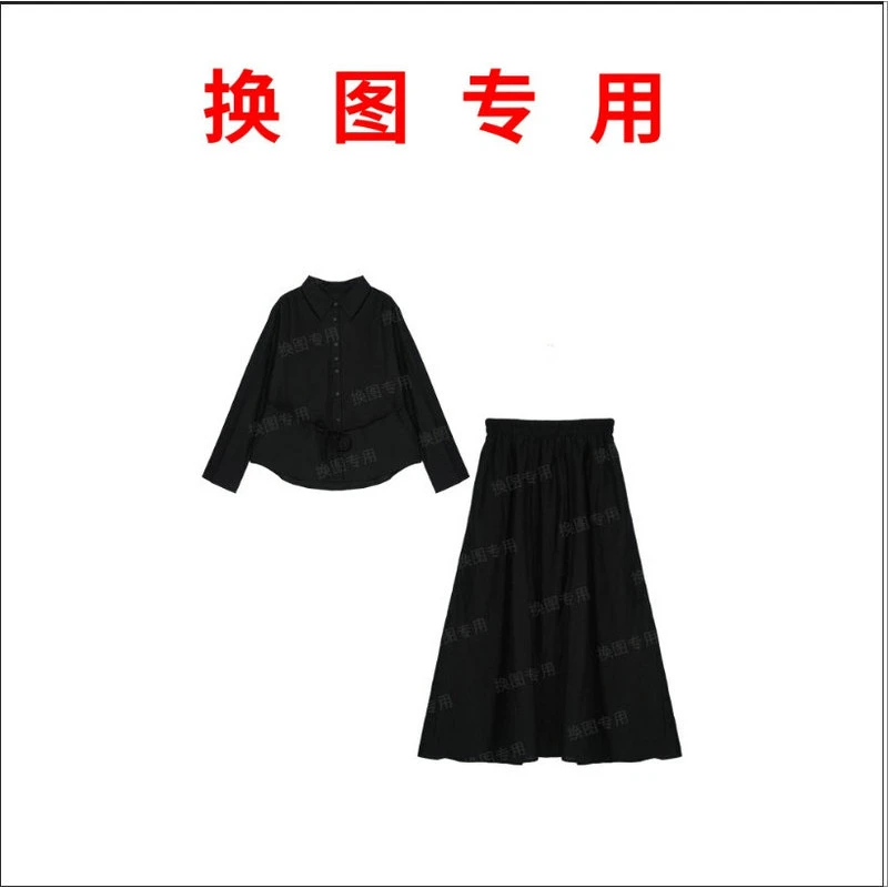 【小依专享】新款休闲复古宽松运动裤K351330A-1330黑色