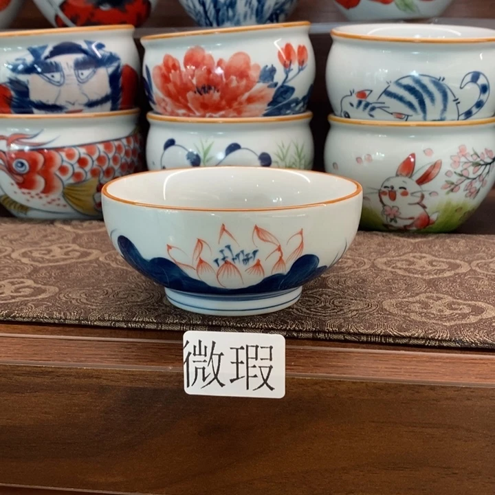 釉下老陶泥手工绘制