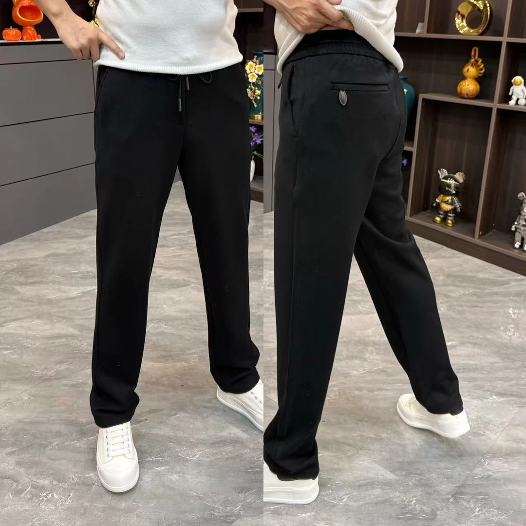 男士休闲裤冬季新款男裤轻奢商务时尚潮流直筒裤男百搭弹力卫裤男