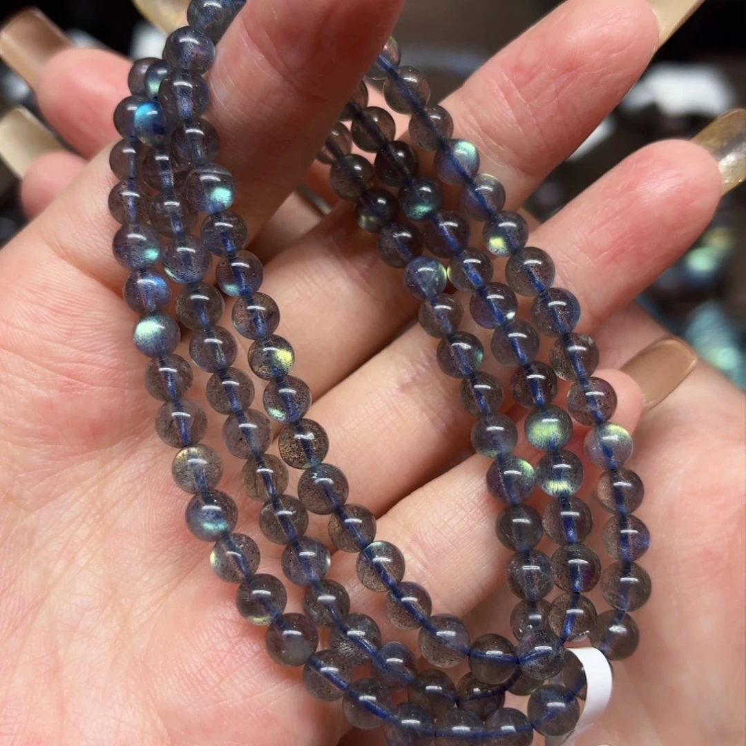 未镶嵌手链长石5.4mm左右