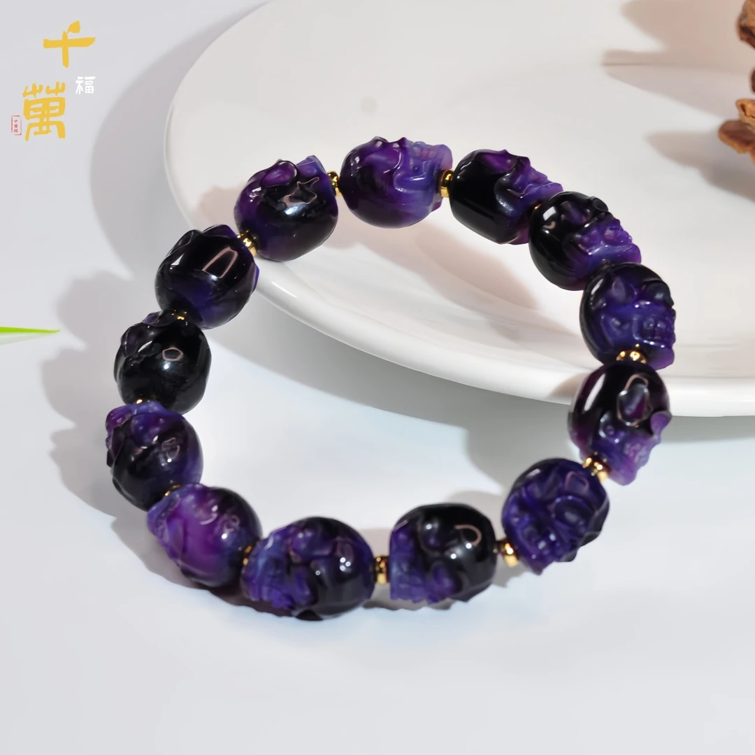合金手链 【千万福】紫罗兰尸尸设计单圈手串-A0130425
