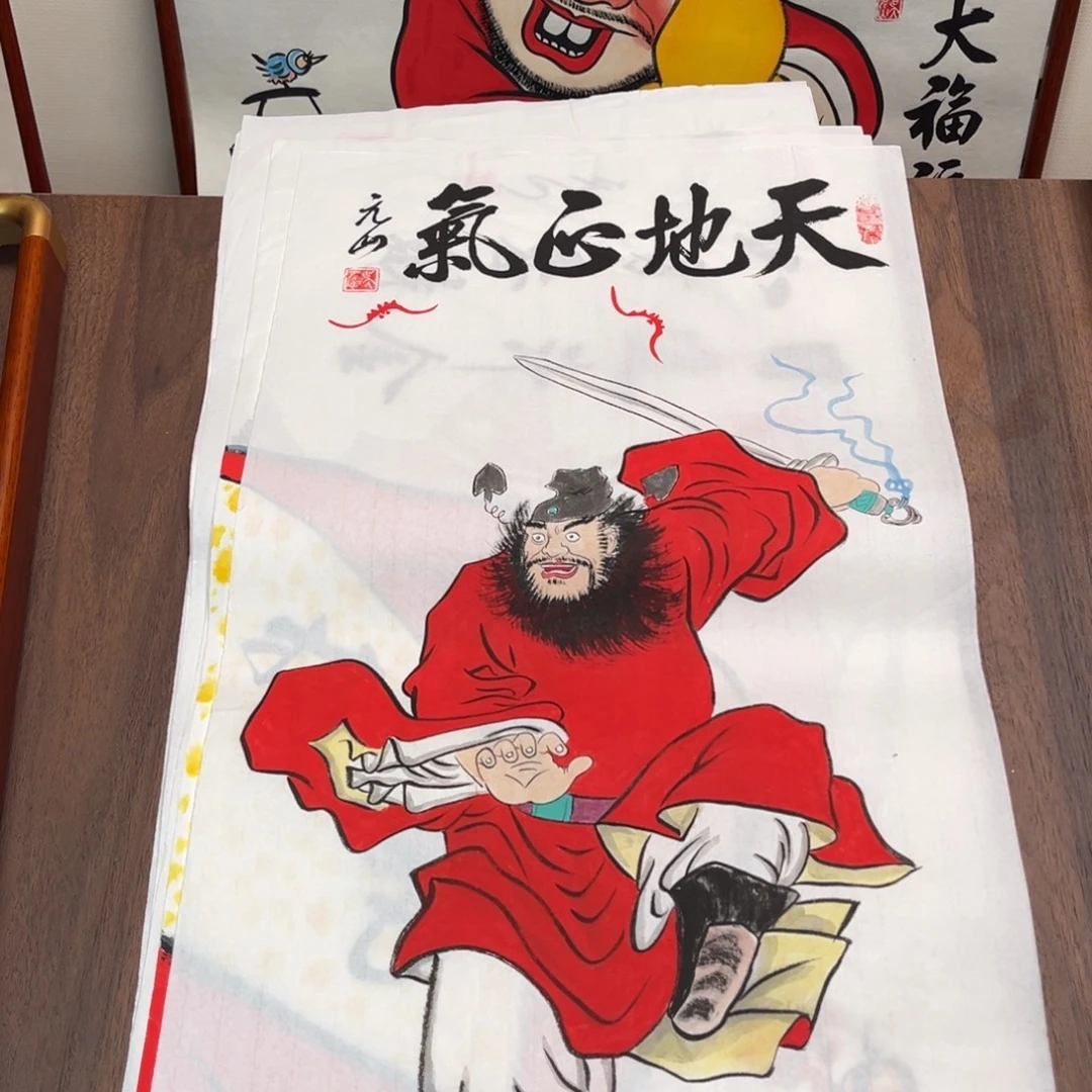 国画纯手绘禅意画作品