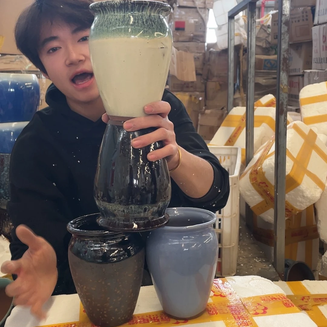 红陶宜兴紫砂花盆