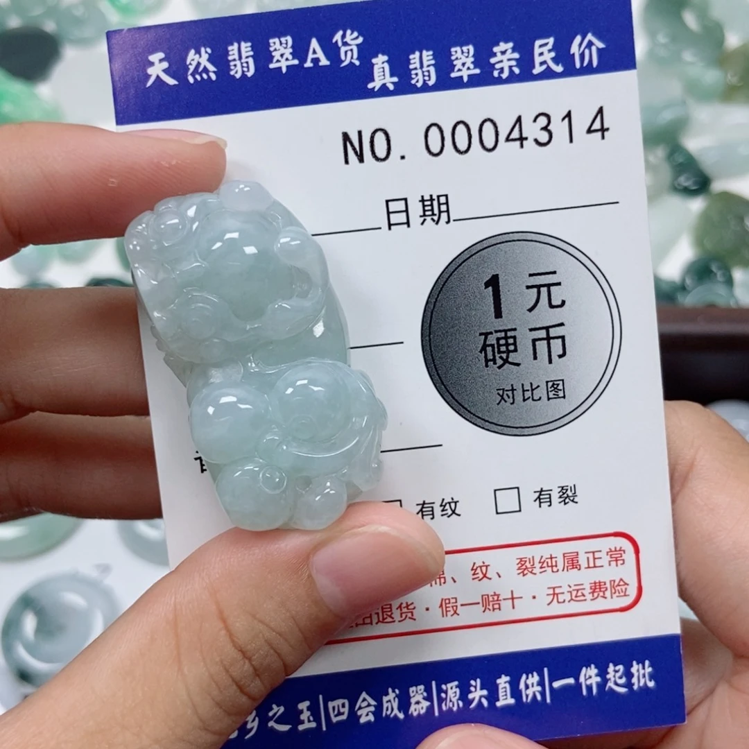 翡翠未镶嵌吊坠(不含链)