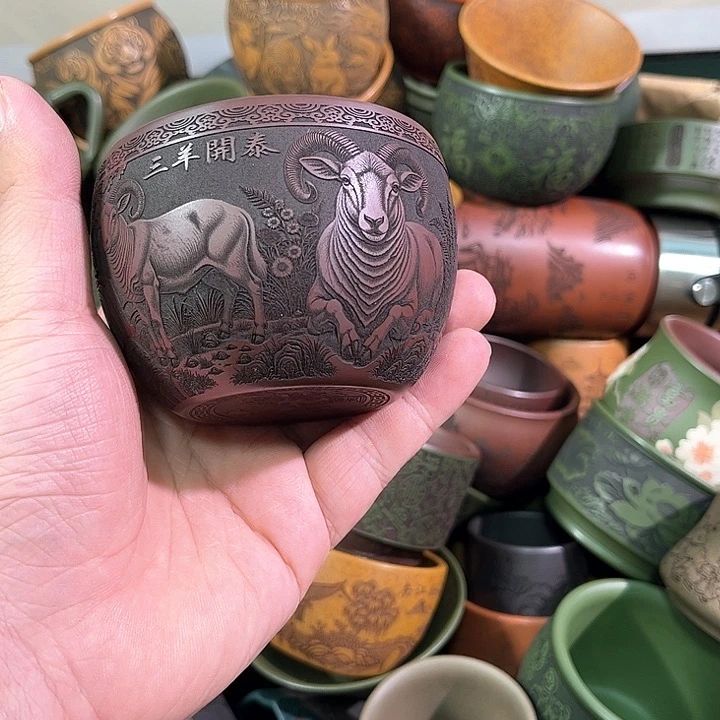 茶杯紫砂全手工紫砂主人杯