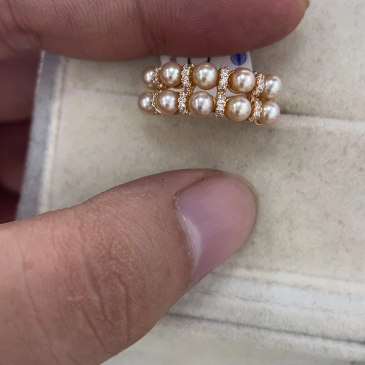 手绳银S925镶嵌海水珍珠