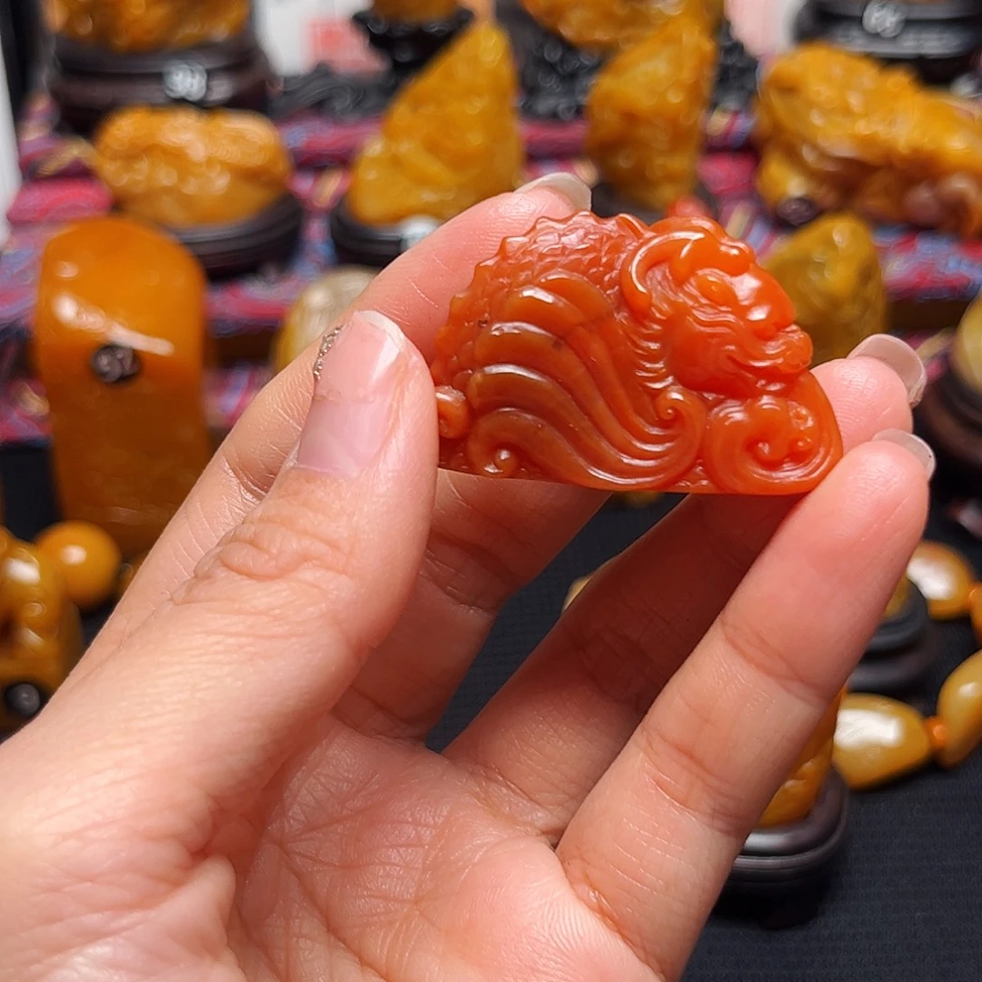 吉***祥田黄石石雕石雕石雕