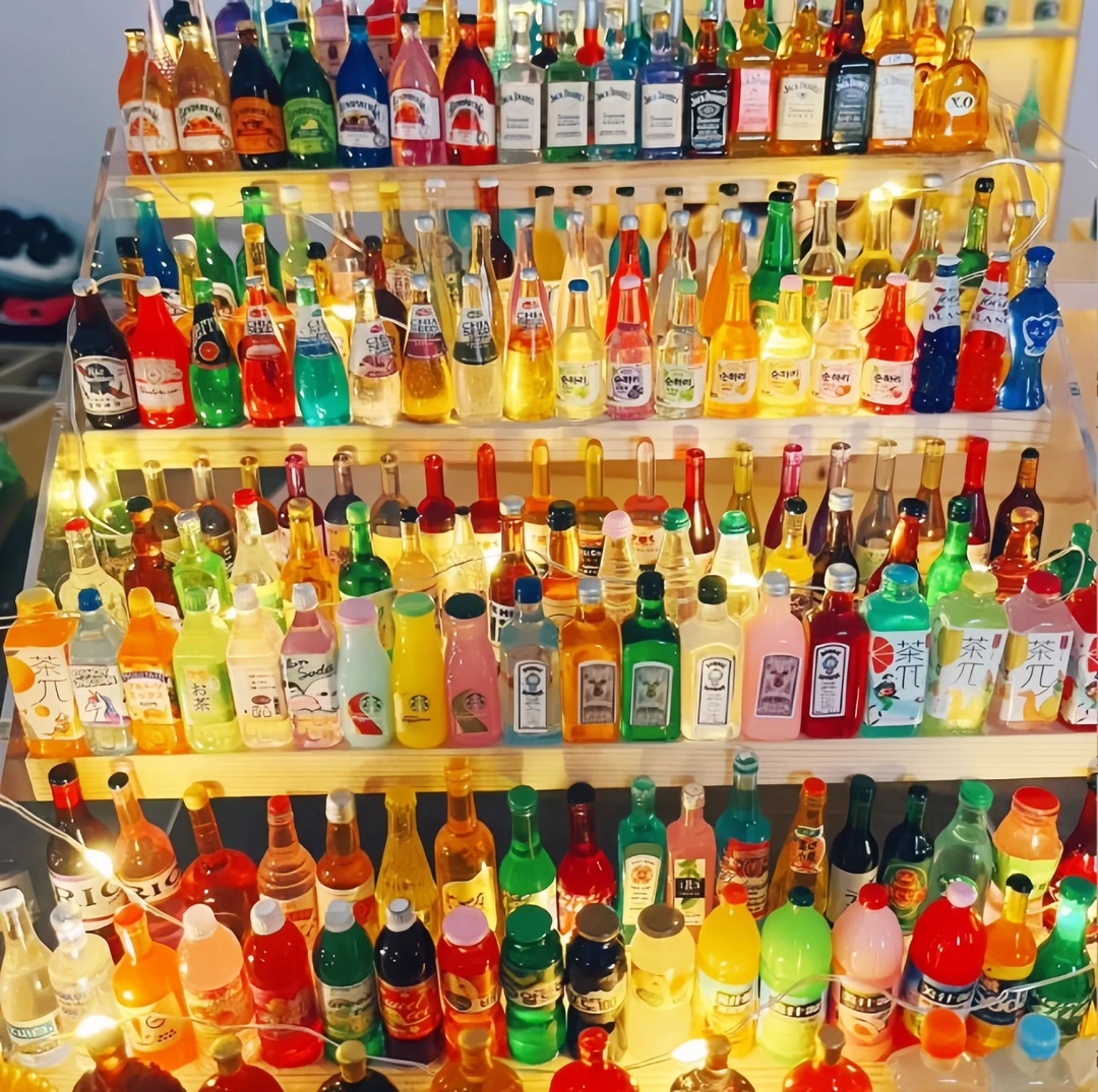 微缩食玩网红迷你小超市玩具迷你仿真小酒瓶子饮料物品盲袋小礼物