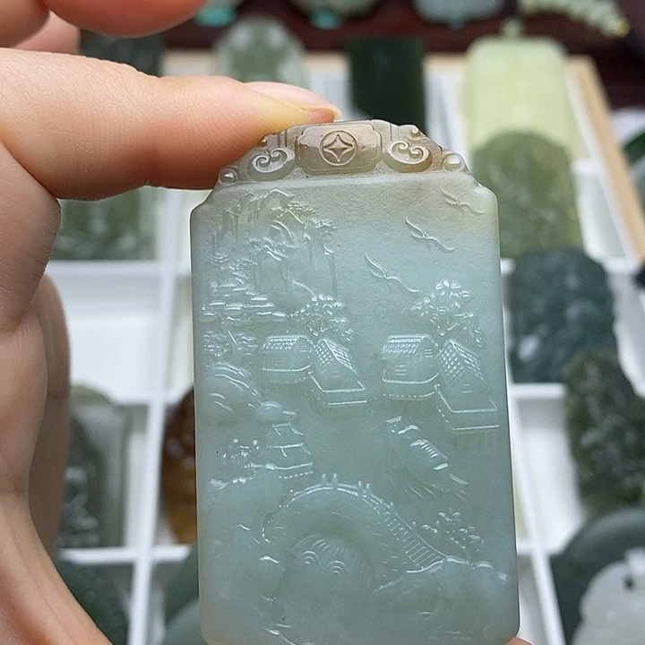 和田玉未镶嵌颈饰