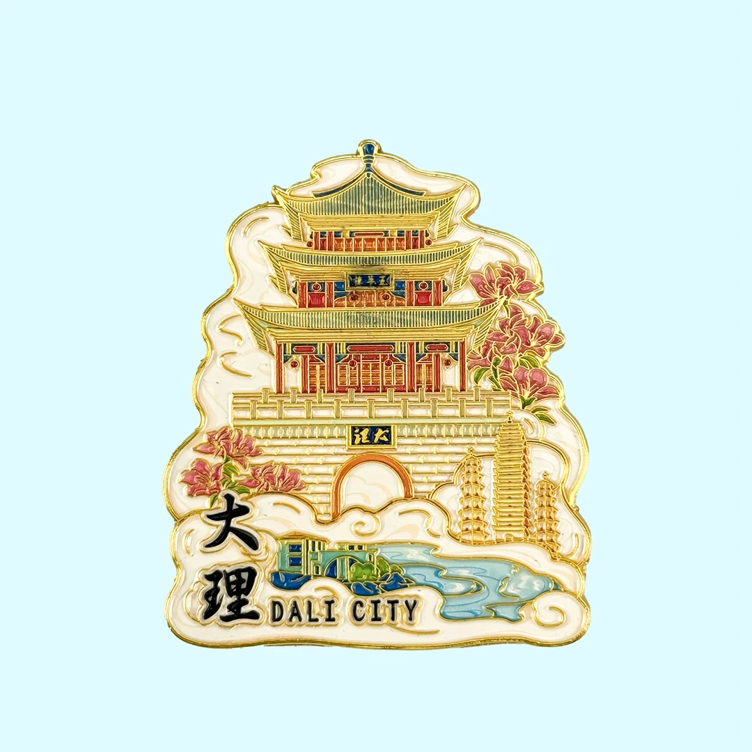 【文创产品】潮玩城市合金摆件合金旅游纪念地标性建筑城市冰箱贴