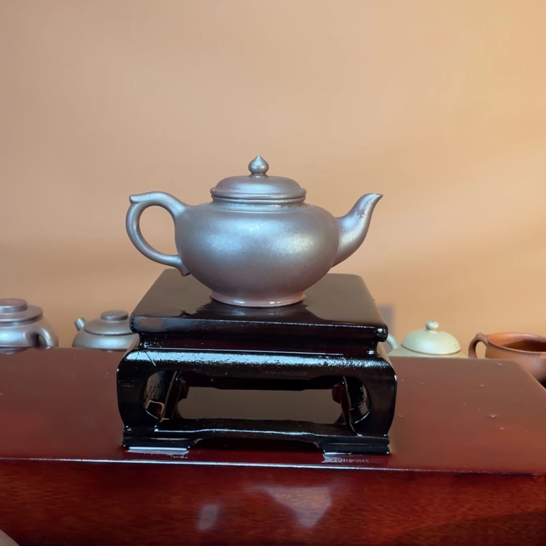 紫砂茶壶高端紫泥高温笑英壶