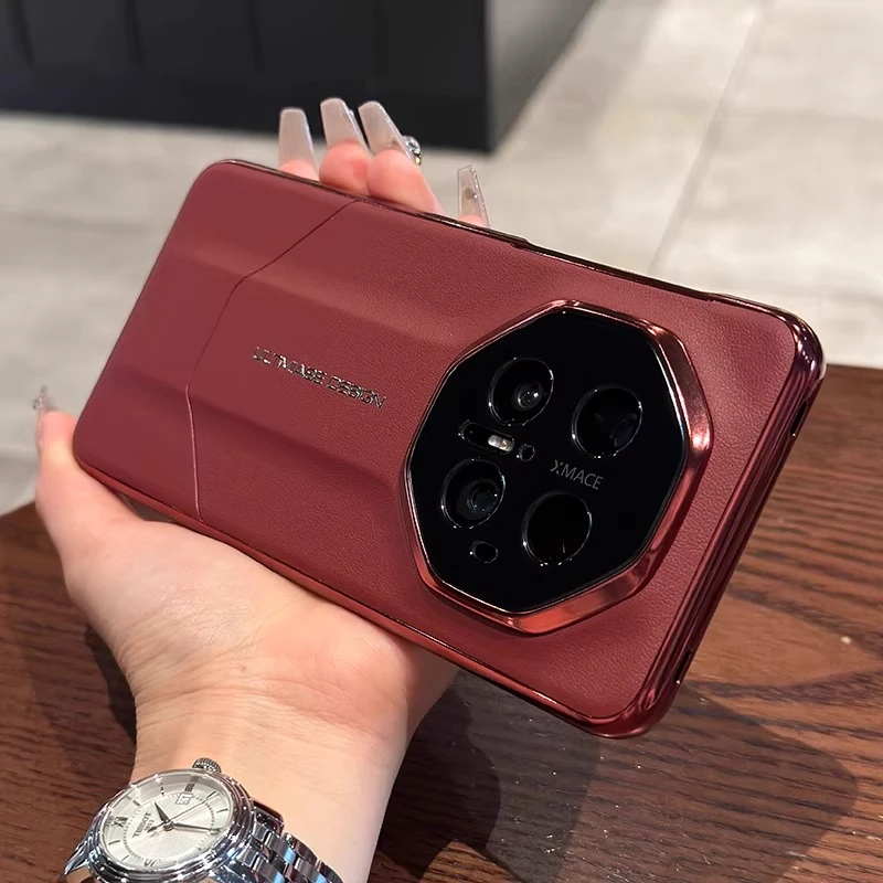 秒变非凡大师适用华为mate60pro手机壳70RS/40皮质全包防摔mt60rs