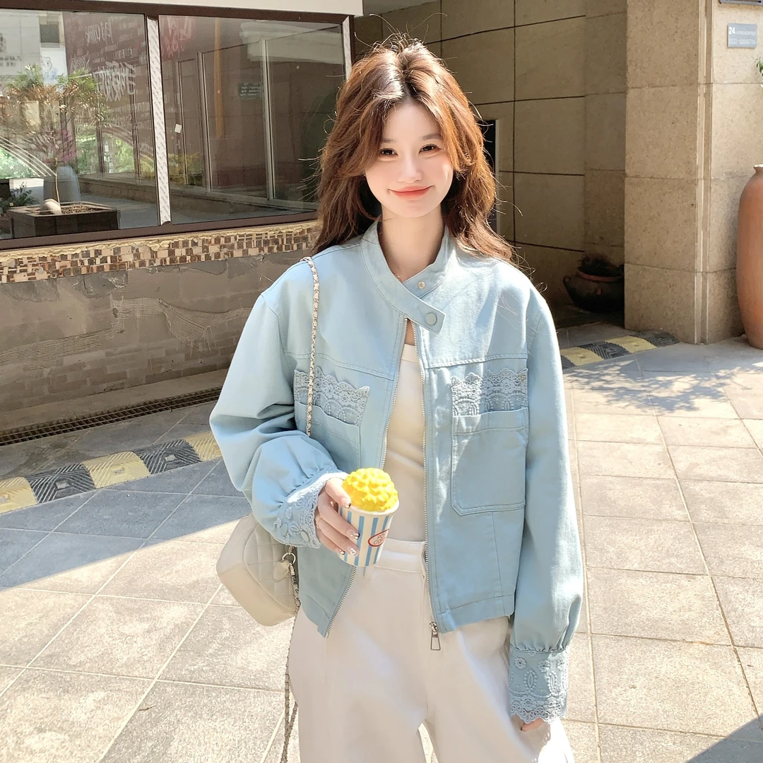 韩系高级感甜酷风百搭上衣女秋季新款时尚减龄设计感显瘦短外套