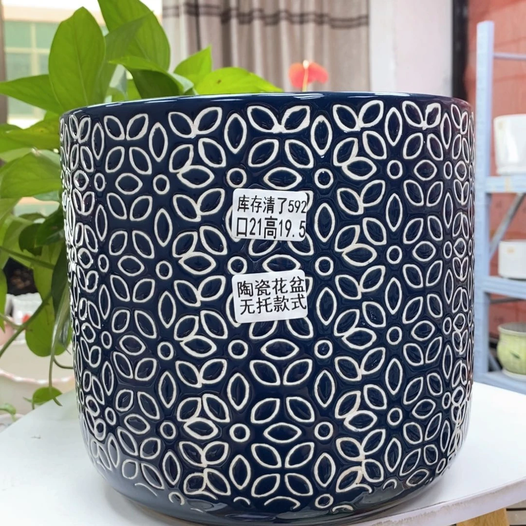 @夏西陶瓷花盆@@5592