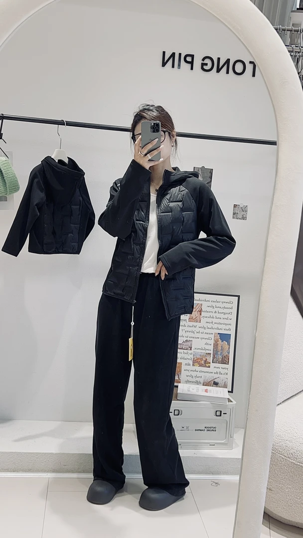 柳柳定制  2025冬季儿童时尚中大童连帽校服神器羽绒服 RU105