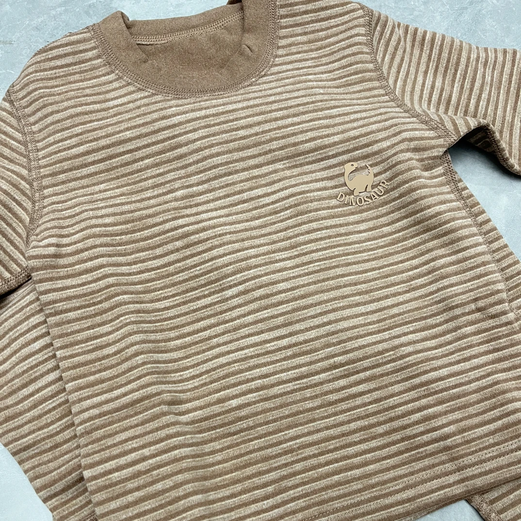 秋冬款男女童保暖秋衣秋裤家居服套装