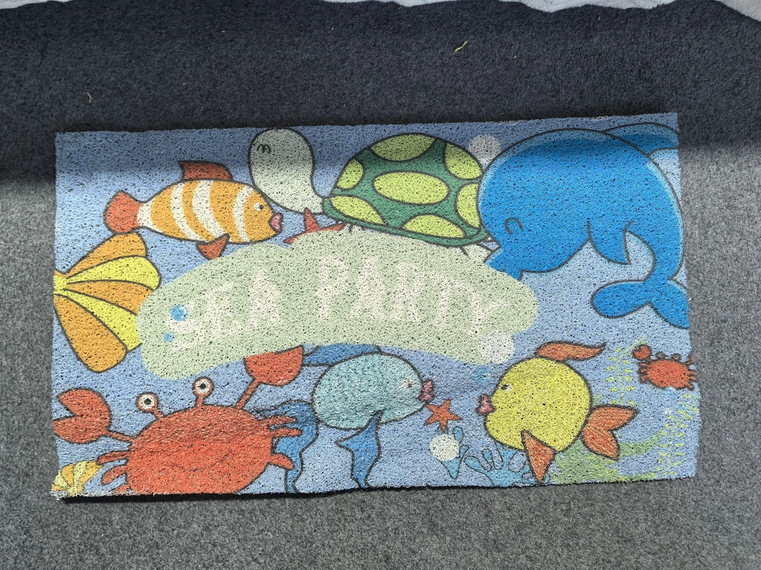 约45*75海洋世界款丝圈地垫发1张