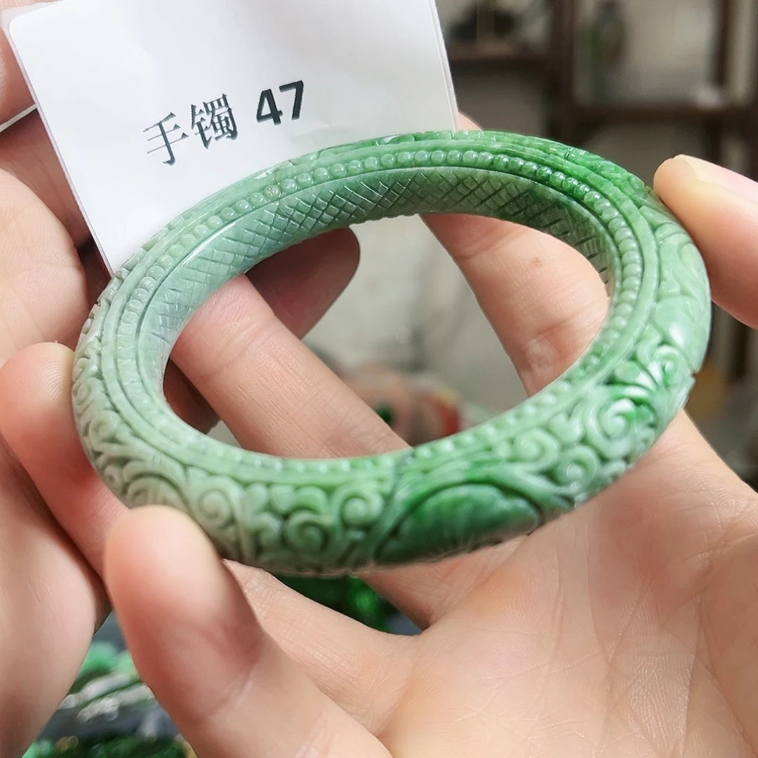 翡翠手镯未镶嵌手镯58